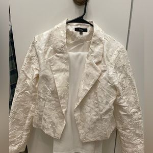 Floral Jacquard- perfect cover up blazer for wedding